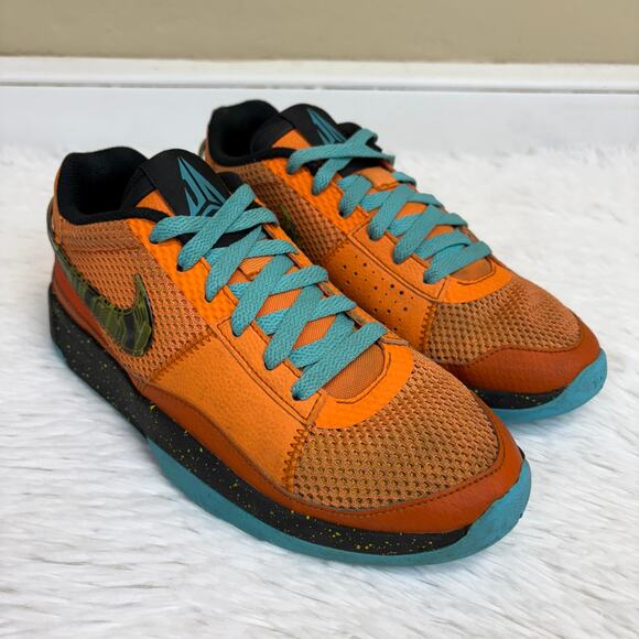 Nike Ja 1 SE Bright Mandarin (GS) Sneakers Ja Morant Size 6Y - Picture 2 of 9